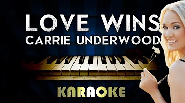 Carrie Underwood - Love Wins | Piano Karaoke Instrumental Lyrics Cover Sing Along
