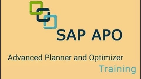 SAP APO Training | SAP APO 7.0 Online Course Demo Video