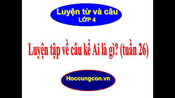 Luyện tập về câu kể Ai là gì trang 78 sgk tiếng việt 4- Luyện từ và câu lớp 4 tuần 26