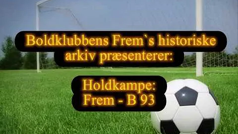 Frem vs B93 - Boldklubben Frem vinder 2. division 1988