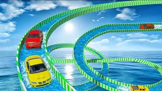 Water Slide Extreme Car Racing Stunts 2020 screenshot 5