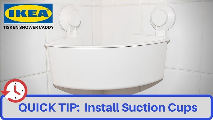 KROKFJORDEN Corner basket with suction cup, zinc plated, 7 ¾x4 ¼ - IKEA