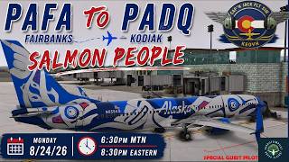 FAIRBANKS (PAFA) ✈︎KODIAK (PADQ)✈︎ALASKA OPS & BRANIFFSIMPILOT flying along! ✈︎ ✈︎