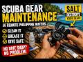 Remote Scuba Gear Maintenance - How I Maintain Dive Gear in Remote Philippine Provinces #philippines