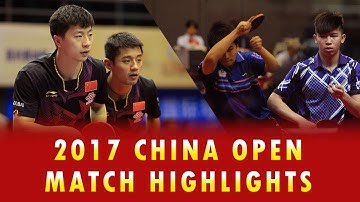[China Open 2017] Highlights ZHANG Jike ma long vs WANG Tai-Wei HUANG Chien-Tu (R16)