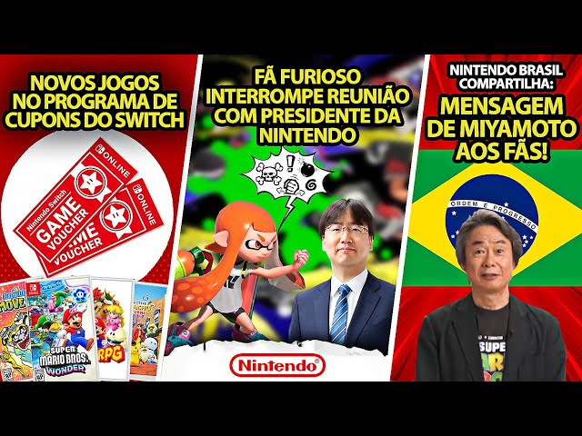 Cupons para jogos do Nintendo Switch