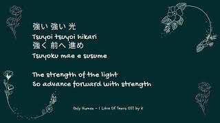 Video thumbnail of "Only Human (Lyrics) - K [1 Litre of Tears OST]"