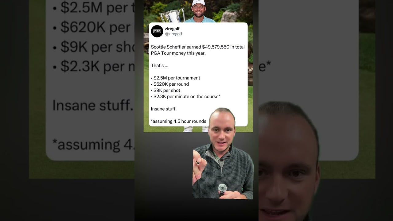 Вы не поверите, сколько денег Скотти Шеффлер заработал в этом году на турнирах PGA TOUR.