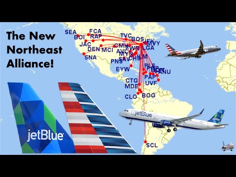 Video: American Airlines dan JetBlue Membentuk Aliansi