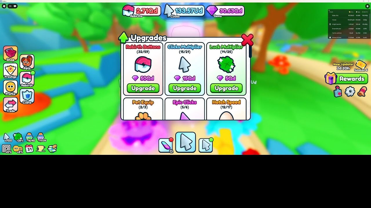 Rebirth Champions Ultimate Easy Grinding