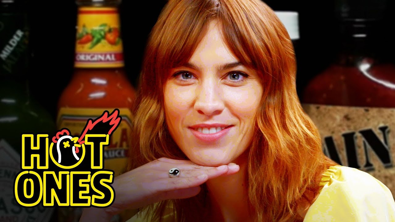 Alexa Chung Fears Her Life While Eating Spicy Wings | Ones - YouTube