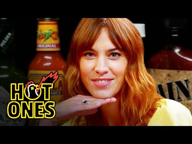 Alexa Chung Fears for Her Life While Eating Spicy Wings | Hot Ones