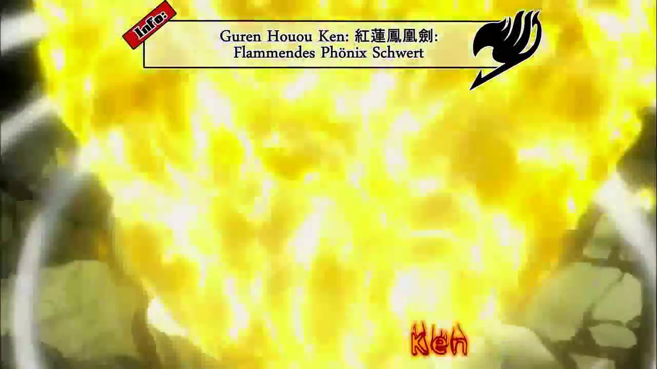 Fairy Tail Natsu Dragneel- Metsuryuu Ougi: "Shiranui Gata" Guren Houou Ken