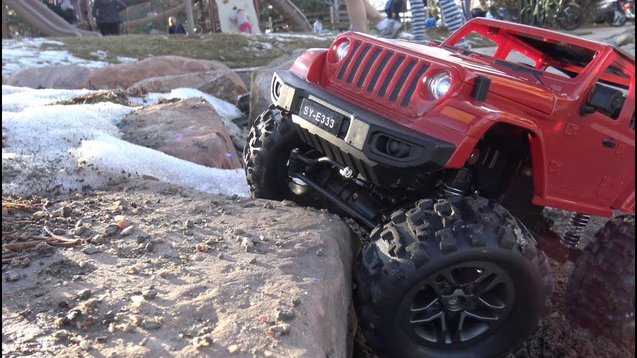 R/C Jeep Wrangler na neve e no mato YouTube