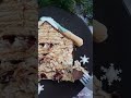 Торт-домик🎄Медовик с лимонным курдом и клюквой🍋❄Сегодня рецепт будет на канале в 18:30☃️