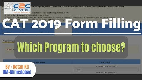 CAT Form Filling | Which IIM Courses to select | Course Details | PGP ePGP PGPEX FMP PHD