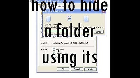how to hide a folder just with one right click new tips  - princes of online videos.
