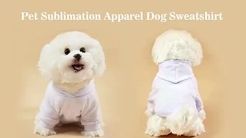 Sublimation Blanks Pet White Hoodie Sweater