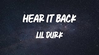 Lil Durk - Hear It Back (feat. Moneybagg Yo) (Lyric Video)