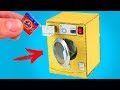 Mini Washing Machine from Cardboard for KIDS