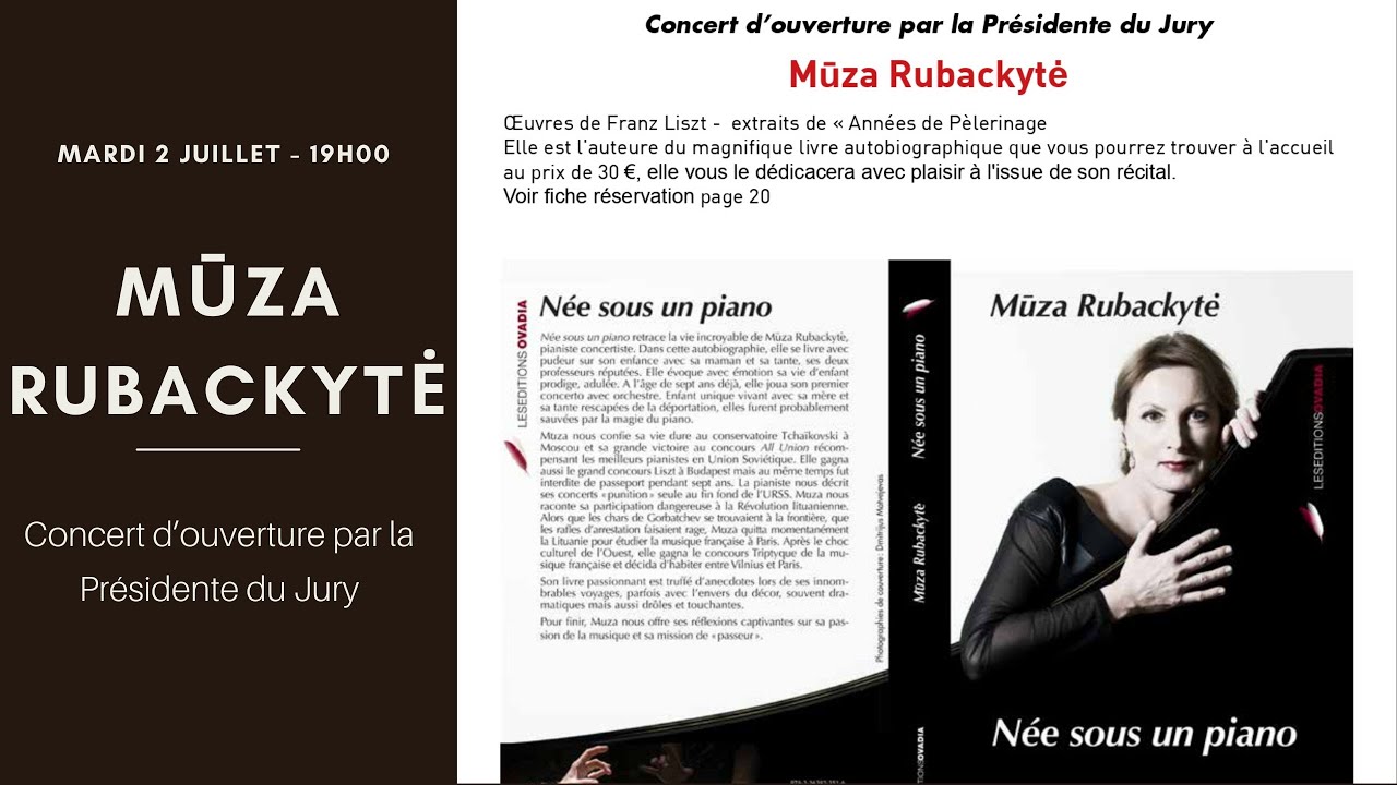 🎹 Müza Rubackytė's Grand Opening Concert (part 2) - Highlights | Piano Festival Lyon 2024 🎶