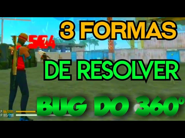 CUIDADO! Única Forma que Resolveu (Forma CORRETA)! Como Tirar o Bug do 360  no Free Fire! 2020 