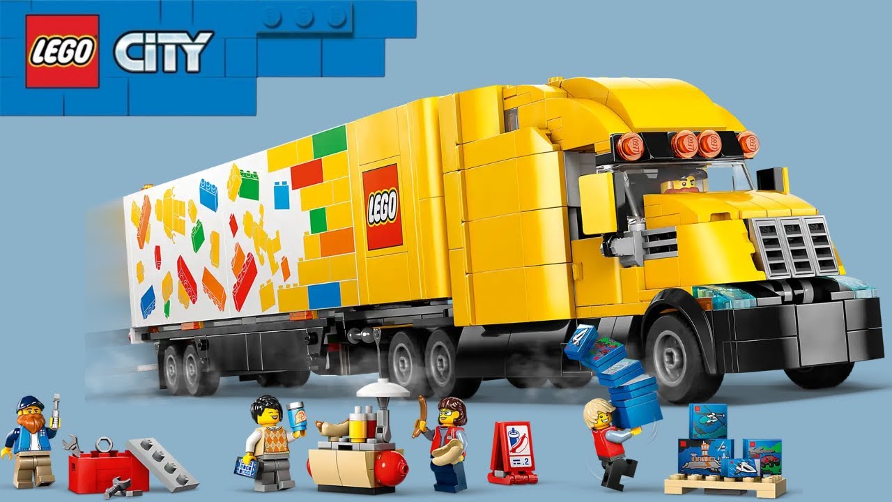 LEGO CITY - Yellow Delivery Truck - Speed Build - 60440 - YouTube