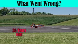 35 Year Old RC F15 Pusher Maiden from Exciting Takeoff to Disaster