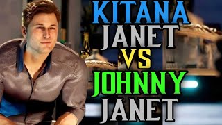 Kitana/Janet VS Johnny Cage/Janet | Johnny Cage High Level Casual Matches Gameplay | Mortal Kombat 1