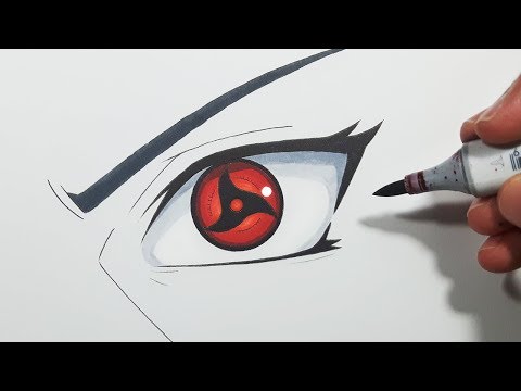 How To Draw Itachis Mangekyou Sharingan Step By Step