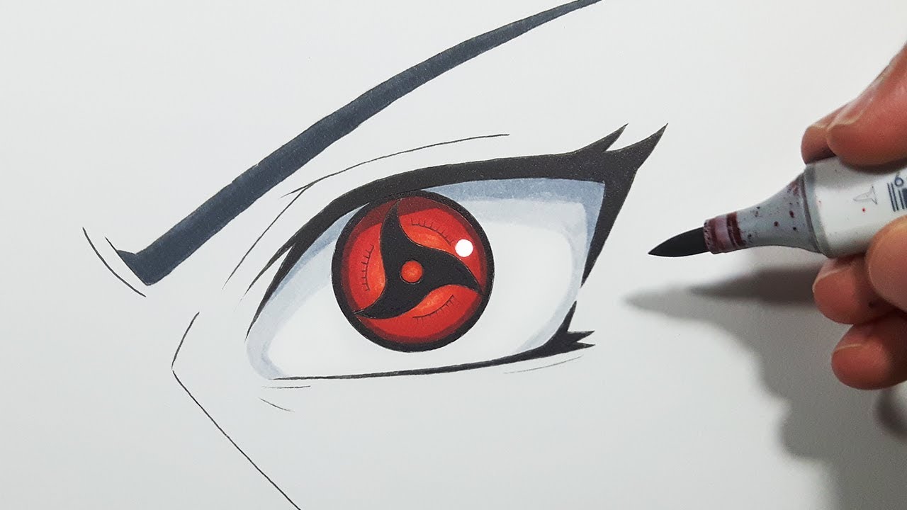 How To Draw Itachis Mangekyou Sharingan Step By Step Tutorial