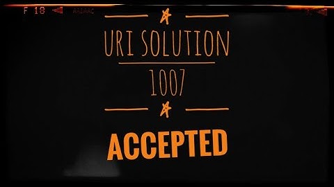 URI SOLUTION - 1007 (DIFFERENCE)  IN C++.