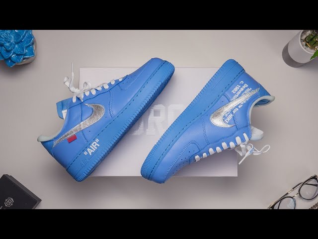 Off White Air Force 1 MCA Blue Unboxing 