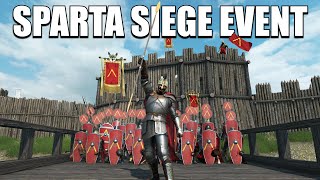 30 Spartans vs 300 Players Siege Defense in Bannerlord