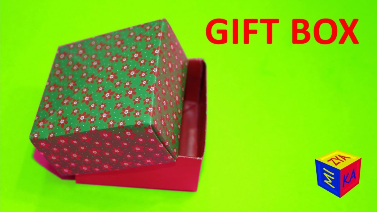 How to make a paper gift box - origami tutorials. Paper сraft ideas for ...