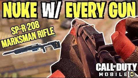 NUKE with EVERY GUN in COD MOBILE (SP-R 208) MARKSMAN RIFLE