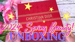 ✨NEW DIOR SPRING 2024 BEAUTY UNBOXING! 🌸 Newest Dior Makeup Launches | Pink Organza & Popeline Peach