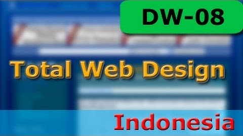 Dreamweaver Tutorial - Total Web Design - 08/10 - Membuat Table Menulink