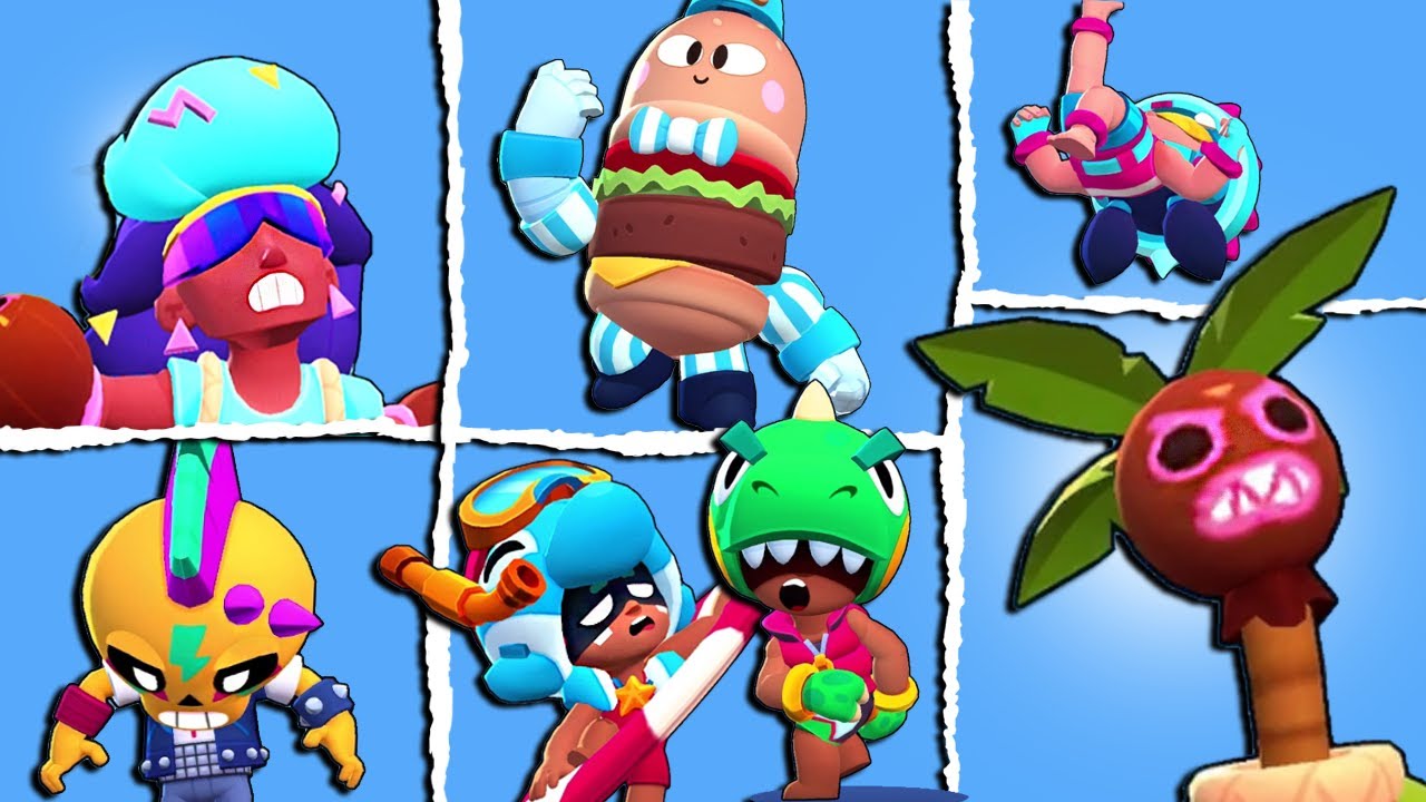 JOGUEI A NOVA ATUALIZAÇÃO! TESTEI TODAS AS NOVAS SKINS DO BRAWL STARS, PINS  ANIMADOS E MUITO MAIS! 