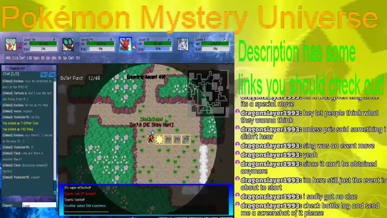 Pokémon Mystery Universe Birthday Event Eccentric Ascent with SHINIES