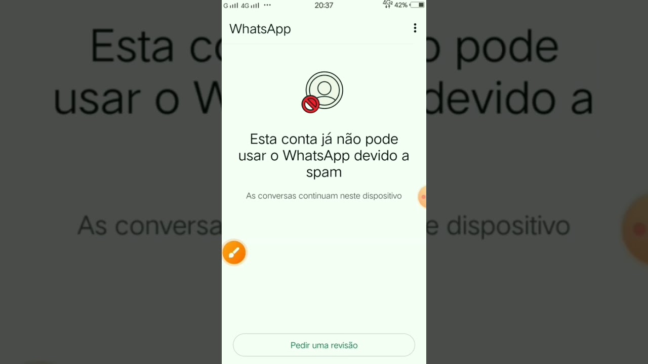 como recuperar conta do WhatsApp 🤔 devido a spam (banimento)