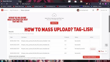 How to Mass Upload Product in Shopee Tag-lish 1 Variation Only