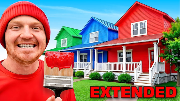 I Survived 3 Houses In ONE COLOR! - EXTENDED