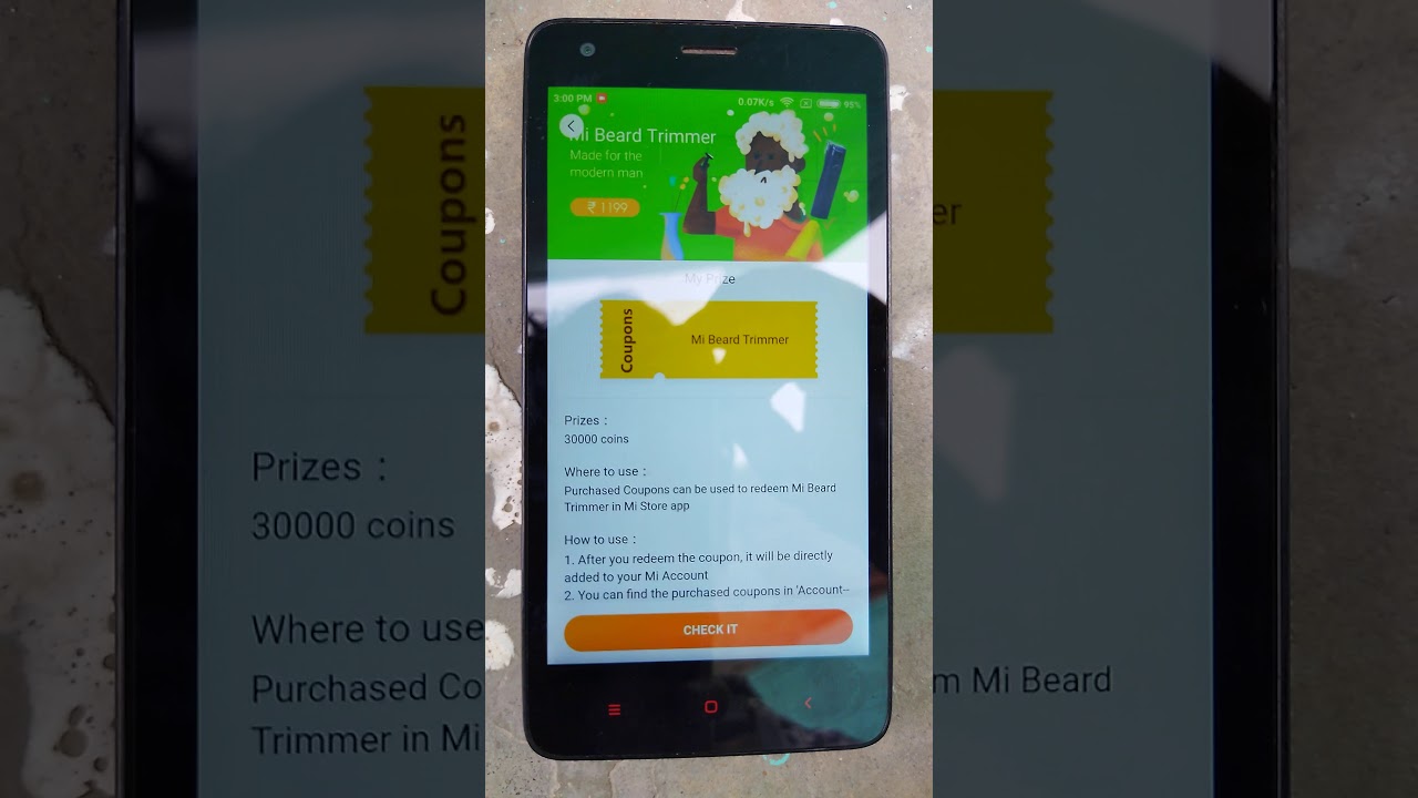Mi Beard trimmer redeem 3Pm 13 march 2021 NO CAPTCHA REQUIRED
