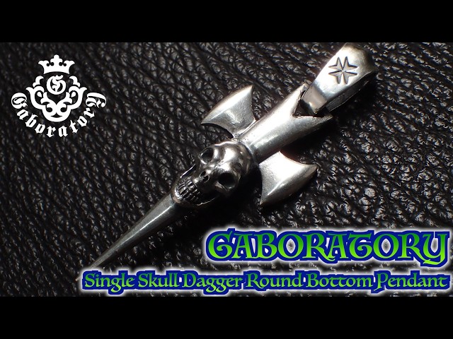 Gaboratory Single Skull Dagger Round Bottom Pendant - YouTube
