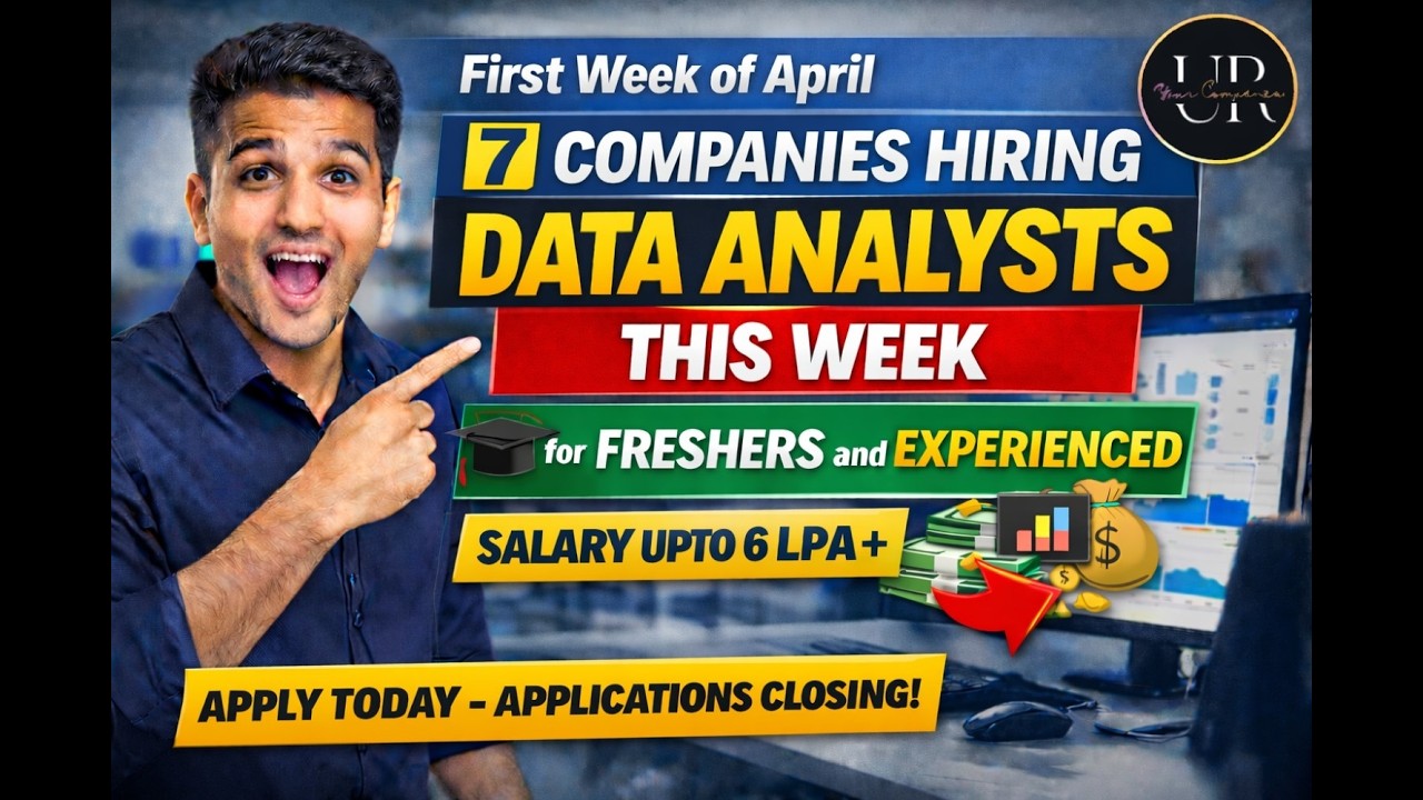7 Data Analyst Jobs in India 2026 | Freshers to Experienced | Up to ₹6. ...