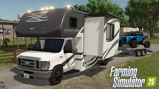 FS25 - 2014 Fleetwood Jamboree CAMPER - CAR MOD for Farming Simulator 2025 ROLEPLAY | FS25 GAMEPLAY