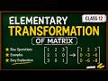 🔥 Elementary Row Transformation Easy Trick | Class 12 Maths