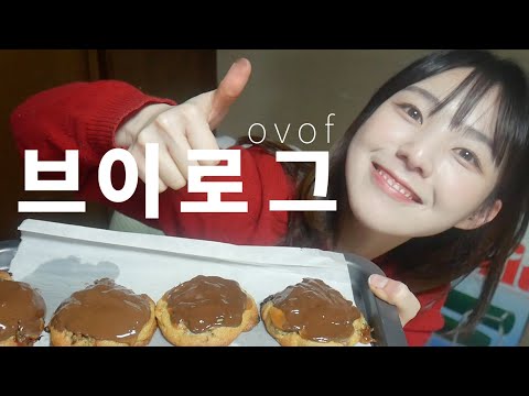 Vlog  내가 만든 혈관 막히는 맛 초코쿠키🍪 | 빈손으로 집 가는 방법을 모르는 아이(with.아이스크림) | 고구마말랭이 후레쉬베리 내 취향가득 간식 | 오브of 브이로그