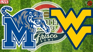 Memphis vs West Virginia Frisco Bowl College Football Live Game Cast & Audio